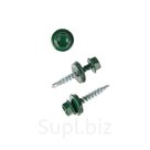 Саморезы кровельные OMAX 4 8х29 мм сверло зеленый мох RAL 6005 250 шт