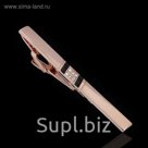 Зажим для галстука "Классика" прямоугольник, позолота