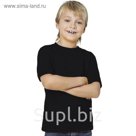 Футболка детская StanKids, рост 128 см, цвет чёрный 150 г/м 06