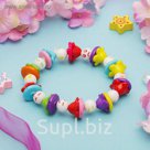 Браслет детский "Выбражулька" колокольчики, разноцветный