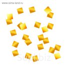 Наполнитель для шара "Конфетти квадраты" 1 см, фольга, цвет золотой, 500г
