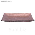 Тарелка 19,5х19,5 см, цвет бронзовый