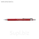 Карандаш механический профессиональный 0.5 мм Faber-Castell TK®-FINE 2317 с ластиком красный
