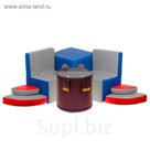 Игровой набор мебели "Бегемотик": 2 кресла, пуф, тумбочка, МИКС