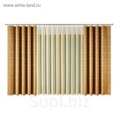 Комплект штор 1110020, тюль ш 400 x в 270 см, портьеры ш 180 x в 270 см - 2 шт, золотой
