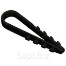 Дюбель-хомут EKF, 11х18мм, для круглого кабеля, длина 54мм, нейлон, черный, plc-ncs50-11x18b