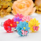 Кольцо детское "Выбражулька" астра с бабочкой, цвет МИКС, безразмерное