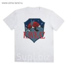 Футболка "Кавказ", бел р-р XL(52), 100% хл