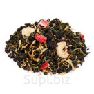 Китайский зелёный чай, банан чипсы, календула лепестки,
клубника сублимированная, натуральные ароматические масла и ароматизаторы, идентичные натуральным.