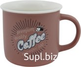 Mug 380ml Premium coffee Color: terracotta Material: porcelain