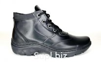 Кордон ботинки мужские  низкие, хром гладкий, с мягким кантом, высота 14 см., "Кросс",ТЭП