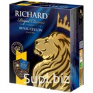 Чай Richard "Royal Ceylon", черный, 100 пакетиков по 2г
