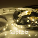 LED лента 5м 12 В, 6 мм, S-образная плата, IP23, SMD 2835, 60 LED/m, цвет свечения теплый белый (3000 К) LAMPER