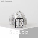 Ремень женский, ширина 5 см, силикон, пряжка металл, цвет прозрачный