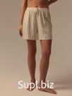 Шорты домашние женские SL HOME Linen, белые, размер S