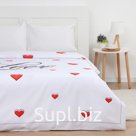 Пододеяльник Этель "Love" 200х215 см, сатин 128 г/м2, 100% хлопок
