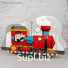 Игрушка из дерева «Детская качалка-паровозик» 7×77×50 см