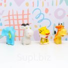 Игрушка-пищалка для купания в ванне «Животные» 4 шт., резиновые, 10 см