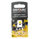 Батарейка цинковая Rayovac Acoustic, ZA-10 (PR70, DA230)-6BL, 1.45В, блистер, 6 шт.