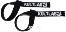 Kultlab Лямки для тяги длинная эмблема, пара Оранжевый логотип