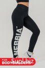 Леггинсы женские спортивные Ne High waisted gym leggings GLUTE CHECK 613, размер XS, цвет чёрный