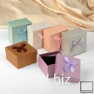 Коробочка подарочная под браслет/часы "Бант атласный", 9*9, цвет МИКС
