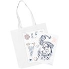 Сумка холщевая с термонаклейками 220г/м2 "кодекс самурая", цвет белый 34х38х5см