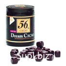 Шоколад LOTTE «Dream Cacao», горький (какао 56%), в кубиках, в пластиковой банке, 106 г