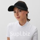 Козырёк женский плетёный MINAKU, чёрный, размер 56-58