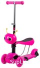 Самокат для детей  Novatrack Disco-kids Saddle для детей, розовый, 120S.DISCOKIDS.PN9