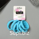 Резинки для волос «Спорт», набор 6 шт., узор стиль, 4.5 см, МИКС