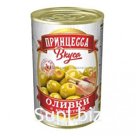 Оливки Принцесса вкуса б/к фарш.креветкой 300мл ж/б/Испания/