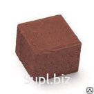 Тротуарная плитка "Квадрат 100х100х80", цвет красный