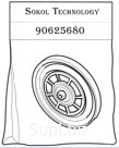 90625680 Комплект мембран 3х ход клапана (Delaval)