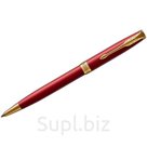 Ручка шариковая Parker "Sonnet Red GT" черная, 1,0мм, поворот., подар. уп.