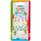 Свеча для торта с держателем ArtSpace "Цифра 0", 8,5см, блистер
