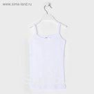 Майка для девочки, цвет белый, рост 134 см