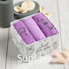 Махровые салфетки «Этель» Just for you, 30×30 см - 3 шт., хлопок 100%