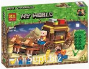 Конструктор BELA 11134 Майнкрафт Фаэтон 199 дет. в коробке 29х20х6 см