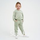 Костюм детский (толстовка, брюки) KAFTAN Basic line, размер 30 (98-104 см), зелёный