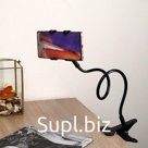 Держатель-прищепка Luazon, гибкий, регулируемый, для смартфона 3-7", 58 см, шир. держ. 12 см,черный
