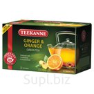 Чай TEEKANNE (Тиканне) «Ginger&Orange», зеленый, имбирь/апельсин, 20 пакетиков, Германия