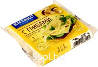 Сыр плавленый (слайсы) с Грибами 45%,130гр.*17 (Витако)