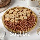 Блюдо для подачи Доляна «Цветение», d=29,5 см, бамбук