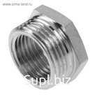 Футорка AQUALINK, 1/2" х 3/4", никелированная латунь