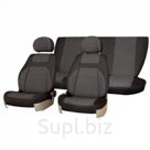 Чехлы сиденья жаккард SKYWAY LADA PRIORA 2007-2013 седан темно-серый 12 предметов