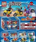 Конструктор PRCK Super Heroes Герои 16шт в упак. 8 видов в кор. 14.5х8.5х4см