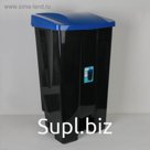 Контейнер с педалью на колёсах, 110 л, цвет синий