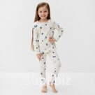 Пижама детская (лонгслив и брюки) KAFTAN Little berry, размер 32 (110-116 см)