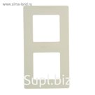 Рамка Legrand Etika 672512, двухместная, слоновая кость